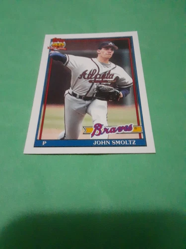 RARE John Smoltz 1991 Topps Tiffany card #157 Centered Only 4,000 Made BRAVES