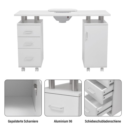 Maniküretisch Nageltisch Studiotisch Nagelrekonstruktion mit Staubabsaugung - Bild 6 von 7