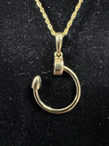 NUR ECHTER 18k GOLD NAGEL ANHÄNGER - Bild 3 von 4