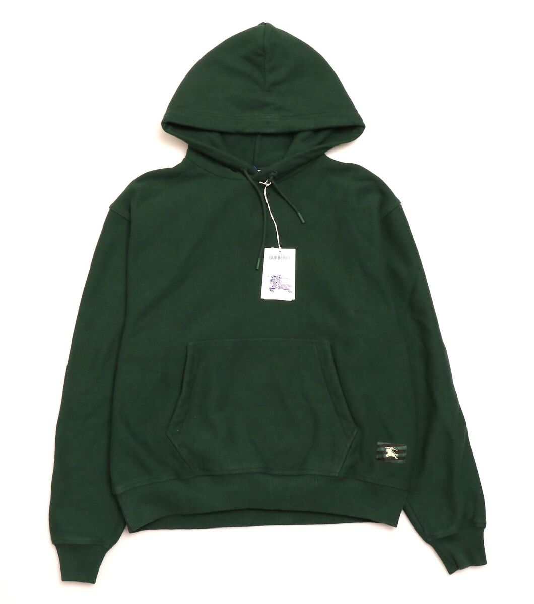 BURBERRY MEN'S SP24-JER-FOR-HOODIE 8081220 1001 IVY size L BURBERRY MEN'S SP24-JER-FOR-HOODIE 8081220 1001 IVY size L
