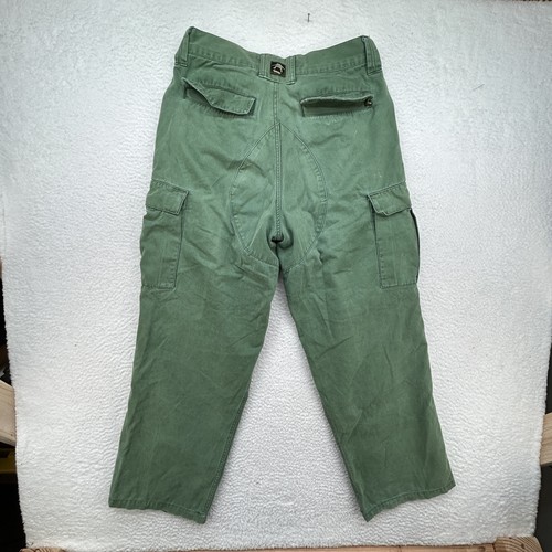 Vintage CCS Mailorder Cargo Pants Mens 32x31 Green Skateboard Button Fly Y2K - 第 7/14 張圖片
