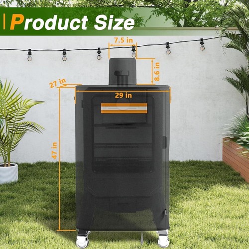 Vertical Smoker Grill Cover for Copperhead 5 7 Series Sportsman 5 7 Series 420D - Picture 2 of 9