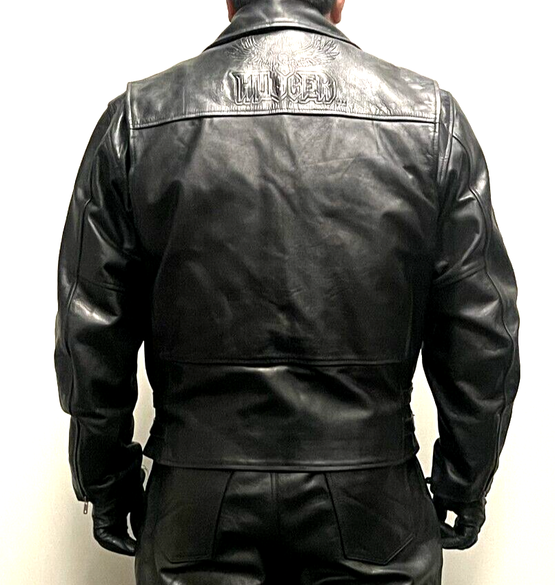 Hugger Glove Co. Traditional Motorcycle Leather Jacket 50 and