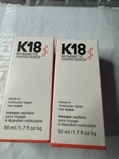 2 pack- K18 Leave In Molecular Repair Hair Mask Hairscience 50 ml / 1.7 oz