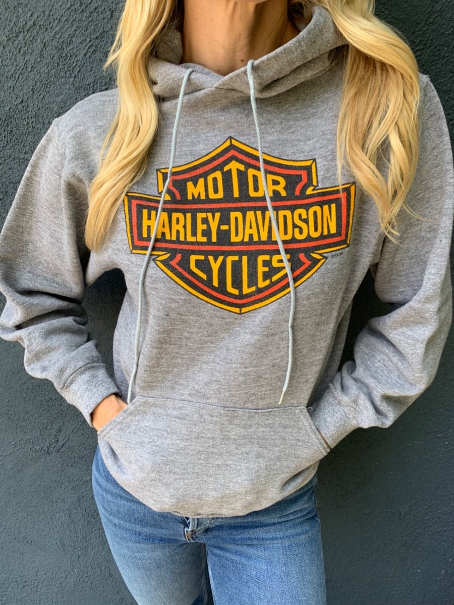 80's Harley-Davidson フルジップ パーカー Hanesボディ 70s - 80s VINTAGE HARLEY DAVIDSON MOTORCYCLES HOODED SWEATSHIRT SZ