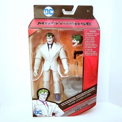 DC COMICS MULTIVERSE THE JOKER BATMAN 6" FIGURE KING SHARK BAF NEW MATTEL DWM58 - Image 1 of 4