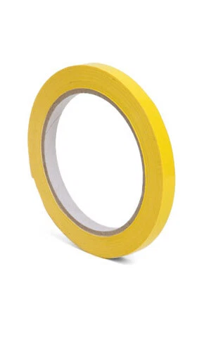 Yellow PVC Bag Neck Sealing Tape Fruit/Veg/Meat Craft x 6 Rolls 9mm (66m Length)