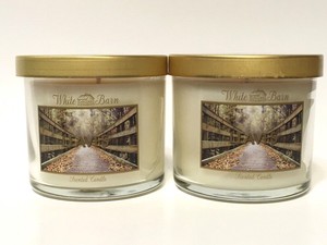 Lot 2 Bath Body Works Leaves White Barn 4 Oz Scented Filled
