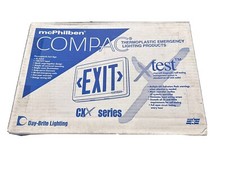 Mcphilben Compac CXXL1RW+ 120/277V Illuminated Exit Sign - Ni-Cad Backup