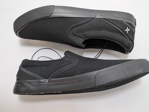 Hurley Men's Arlo Slip-On Skate Shoe - Fashion Casual Shoes for Men Black NEW! - Picture 3 of 5