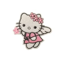 Hello Kitty Fairy Patch, Iron On/Sew On