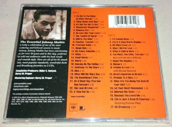 JOHNNY MATHIS -THE ESSENTIAL JOHNNY MATHIS- 2CD FACTORY SEALED | eBay