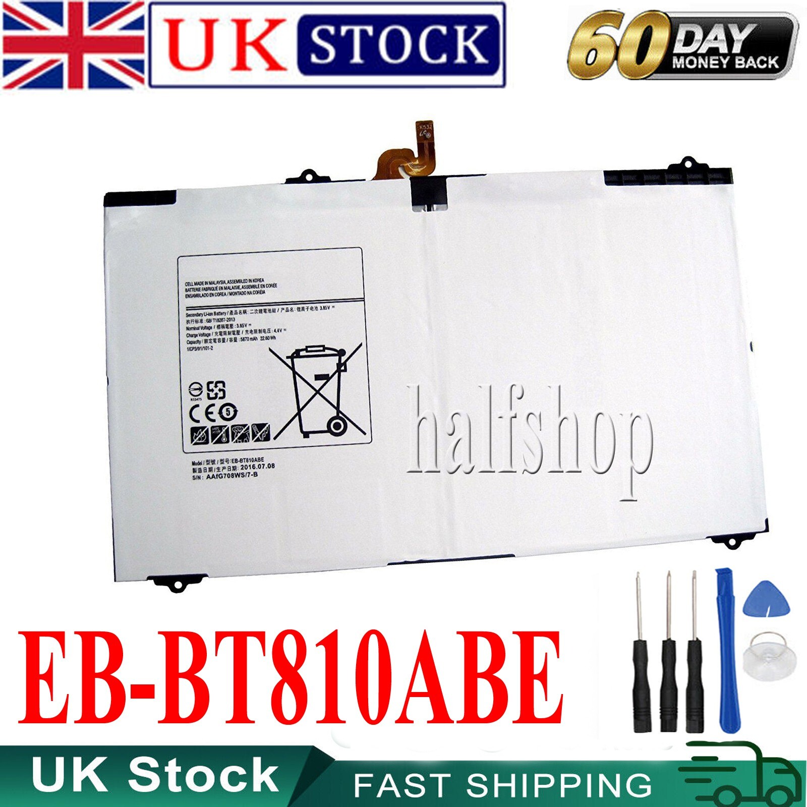 Battery EB-BT810ABA For Samsung Galaxy Tab S2 9.7"" SM-T810 SM-T813 SM-T818A T815