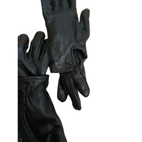 Guantes de Cuero Negros x10 Pares Ex Police Negros Estilos y Tallas Aleatorias Paquete - Imagen 5 de 5
