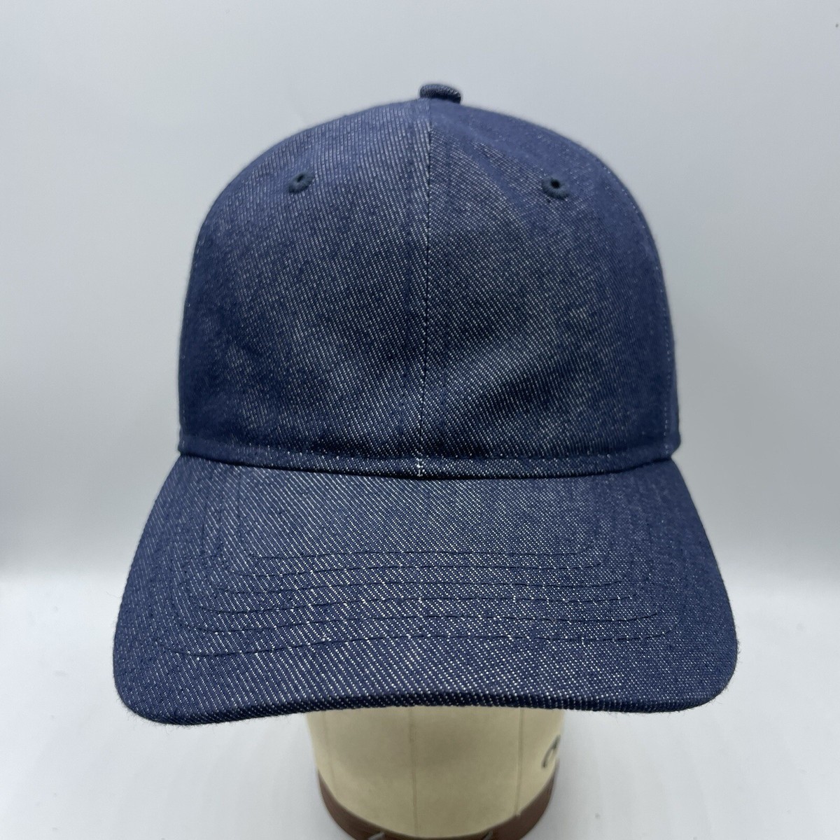 Goodfellow Hat Adult Adjustable Strapback Dark Blue Denim Baseball Dad Cap  Mens