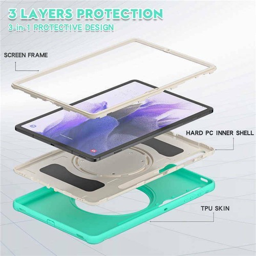 Für Samsung Galaxy Tab A A7 S6 Lite S7 FE/Plus stoßfeste Hartschale Ständer Hülle Cover - Bild 73 von 115