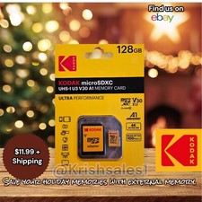 Kodak Microsdxc Uhs-Iu3 V30 A1 Memory Card 128 GB