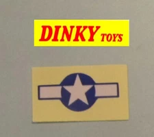 Dinky 734 P47 Thunderbolt authentic style gloss paper wing emblem