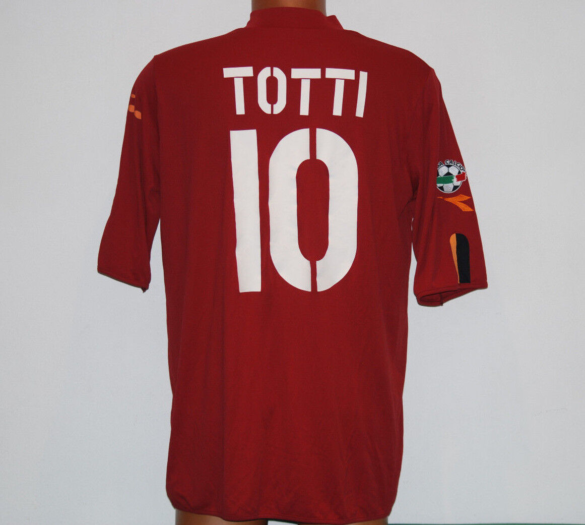 Maglia roma totti 2003 2004 diadora mazda Home Jersey shirt XL Lega Calcio Maglia roma totti 2003 2004 diadora mazda Home Jersey shirt XL Lega Calcio