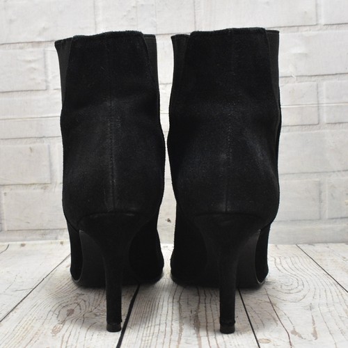 Womens Ted Baker Black Suede Pull On High Heel Ankle Boots UK 5 EUR 38 - Picture 3 of 7