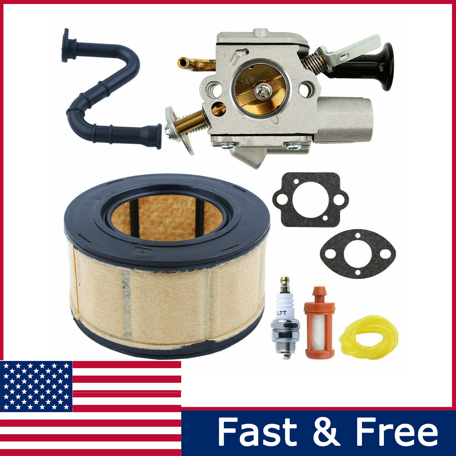 Carburetor Tune Up Kit For Stihl MS271 MS291 MS271C MS291C Chainsaw