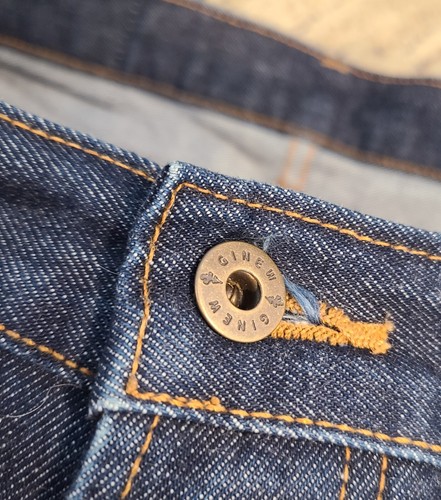 Jeans Ginew West Fork Selvedge Denim indaco taglia 33x35 Portland, O Made - Foto 11 di 16