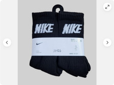 6 Pack Nike Jordan CREW Socks BOYS GIRL SHOE Size 10C-3Y OR 7C-10C BLACK RED $24