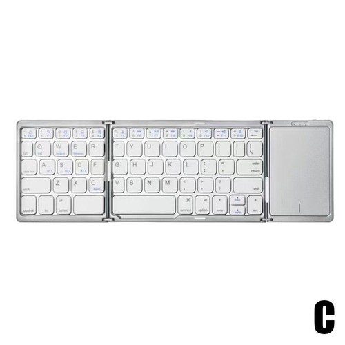 Folding Keyboard Tri-Folding Wireless Bluetooth Keyboard with Touchpad Keyb B7J6 - Picture 21 of 21