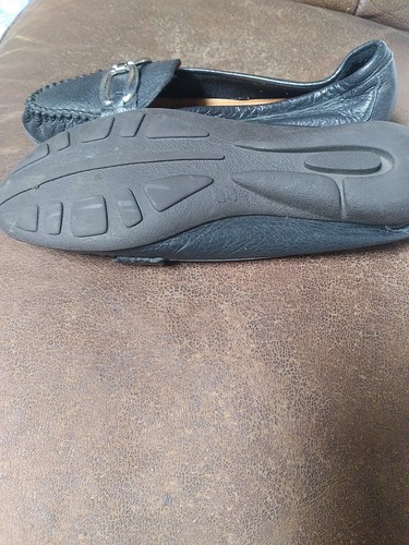 CKlass 8 Days comfort Black Driving Moccasins soft Leather Women flat Shoes 7 US - Picture 3 of 5