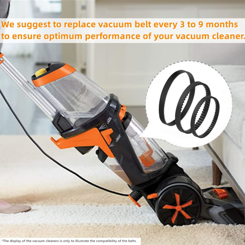 Belt Set for Bissell Proheat 2X Revolution Pet Carpet Cleaner Models 1548, 15... - Picture 7 of 8