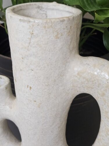 Toyo Japanese Mid Century Double Ikebana Toyo Vase 2 Spouts Cactus Shape - Picture 6 of 8