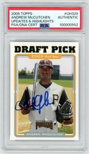 Andrew McCutchen Signed 2005 Topps Updates & Highlights #UH329 PSA/DNA Rookie B