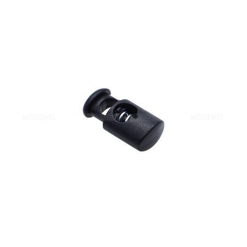 Plastic Cord Lock Stopper Cord End 17.5mm*8.7mm Black - Picture 6 of 10