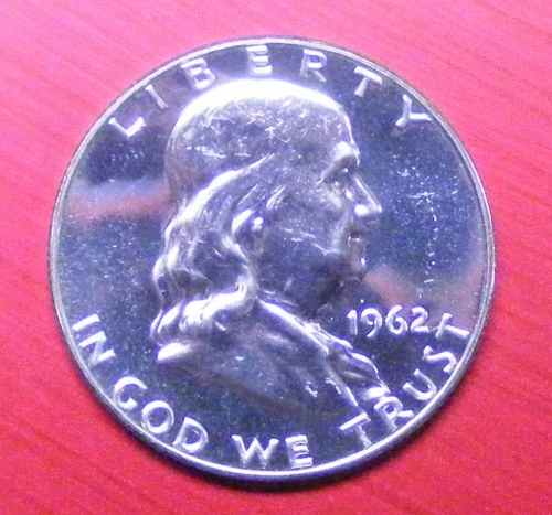 1962 P Franklin Half Dollar-Choice Gem Proof Luster # 0776