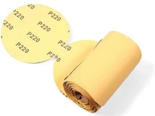 220 Grit 6 inch PSA Sanding Disc Sandpaper 100 Roll Sticky Back DA Sander Paper