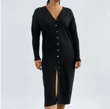 Aritzia Wilfred Utopia Knit Sweater Dress XS Black NWT