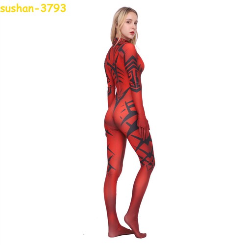 Star Wars DARTH TALON Jumpsuit Bodysuit Cosplay Halloween Costume Party Perform - Picture 9 of 14