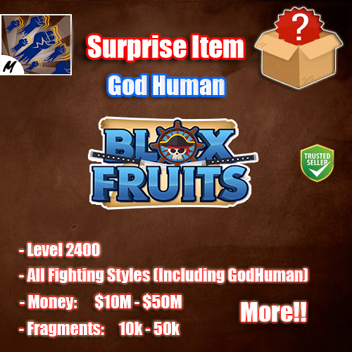 Account Blox Fruit - Level 2450 MAX - Godhuman + Full Awaken