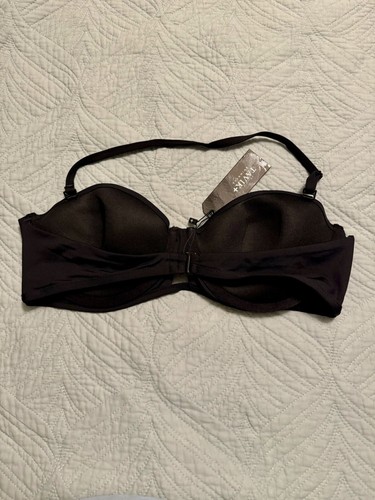 Swim Corsica Black Bikini Top Underwire Push-Up Size Large NWT - Picture 3 of 6