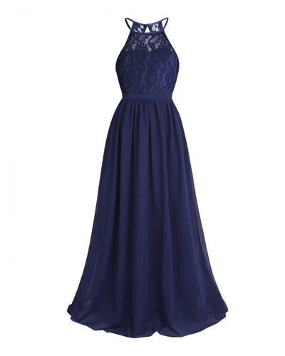UK Girls Flower Dress Princess Formal Party Wedding Bridesmaid Lace Gown Dresses - Picture 43 of 55