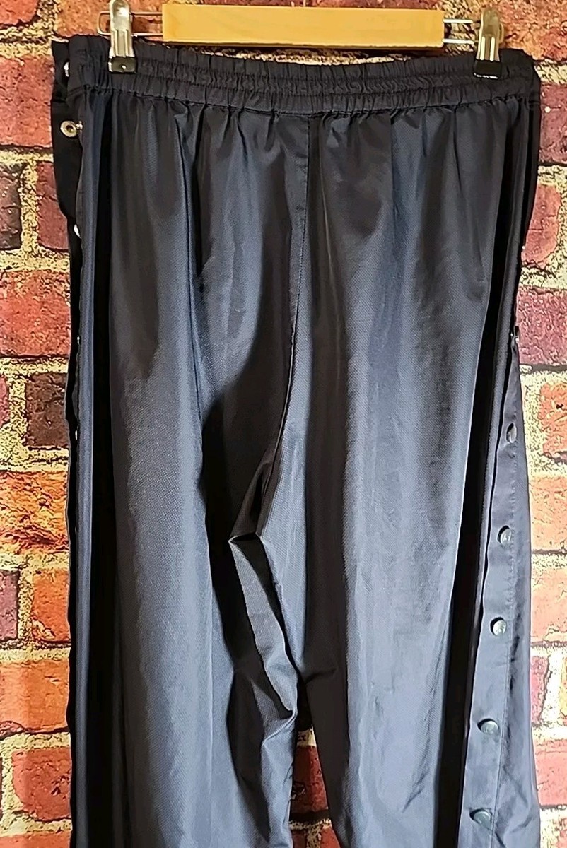 Fila Snap Tear Away Track Pants Adult Navy Blue Size XL 32