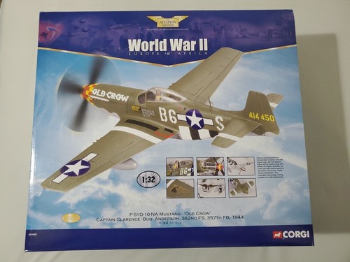 Corgi Aviation Archive 1/32 P-51D Mustang Old Crow 362nd FS 1944 - *LESEN*