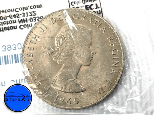 1965 Winston Churchill Commemorative Crown Coin - 25p - Uncirculated - E31425d