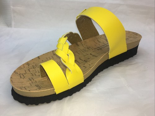 Birks R K REMI-YELLOW Thong FLIP FLOP CORK FOOTBED Foam Platform Women Sandal - Picture 5 of 12