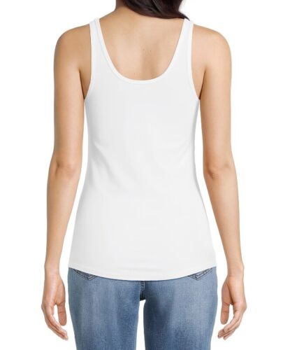 No Boundaries Women’s Semi Fitted Solid Color Scoop Neck Tank Top - Picture 4 of 17