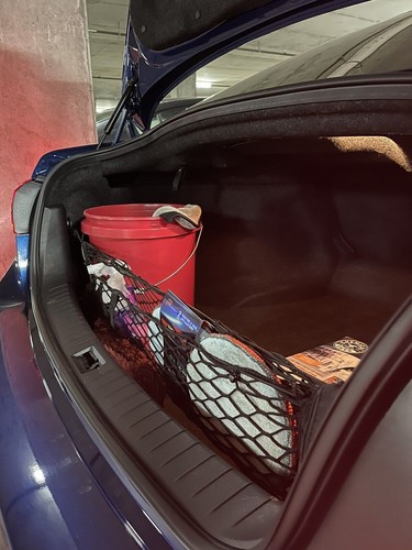 Rear Trunk Envelope Style Mesh Cargo Net for INFINITI Q50 Q50 Hybrid 2014-2024 - Picture 6 of 24