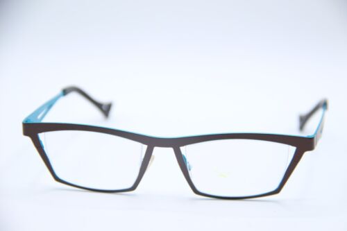 NEU THEO BELGIEN OPTIMIST 166 BRAUN BLAU AUTHENTISCHES GESTELL BRILLE 48-17 - Bild 2 von 5