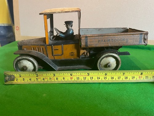 VINTAGE c1920 GREPPERT & KELCH G&K TIN TOY TRAIN GERMAN CARPET LOCO clockwork - Picture 21 of 21