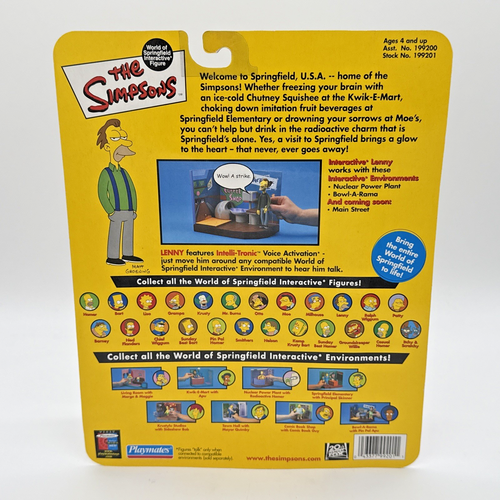 Playmates The Simpsons Lenny World of Springfield Actionfigur Serie 4 - Bild 2 von 4