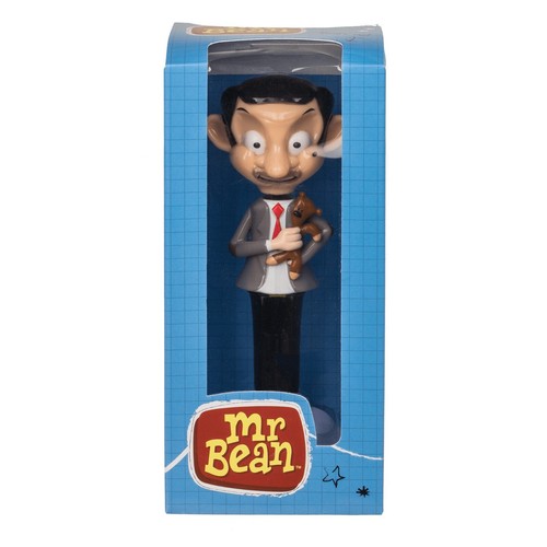 Wackelfigur Original Mr. Bean mit Teddy Comic Figur ca. 14 cm Solarfigur UK NEU - Bild 2 von 5
